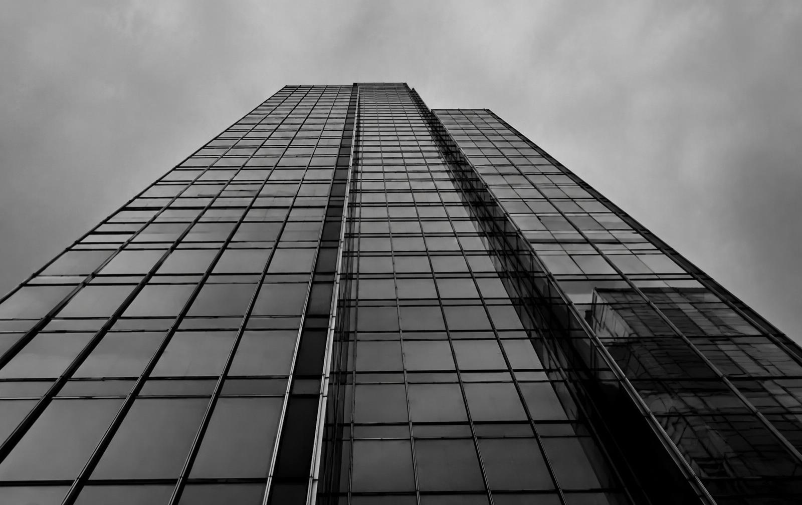 Glass commercial office tower
